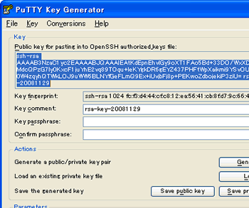 PuTTYgen@pXt[Y